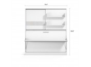 Parete Letto - Twin Wall Bed System with Desk