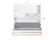 Eco Compact Full/Full XL Sofa Bed and Cabinet System