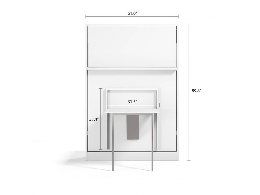 Royal Full / Full XL Wall Bed with Folding Table