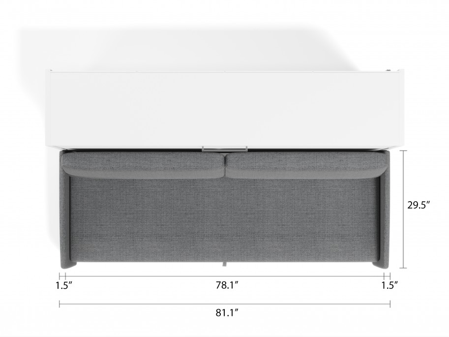 Horizontal foldable 2 Seat Sofa