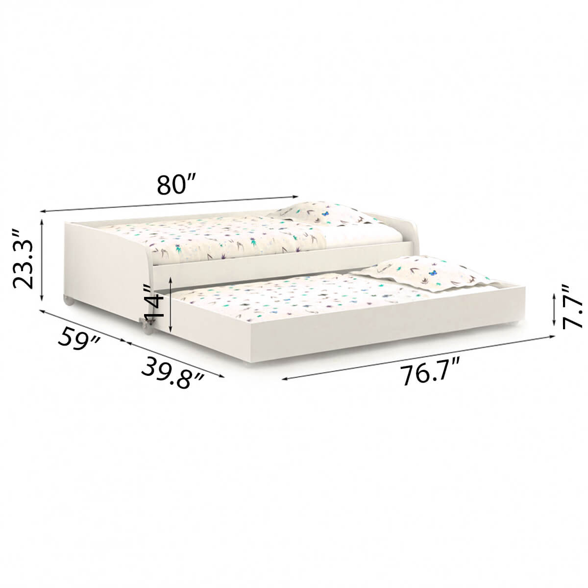 Full/Full XL Sofa Bed with Trundle