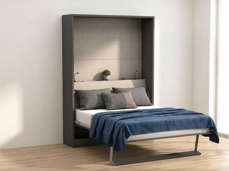Boston-inspired detail shot of the Royal Queen Electric Wall Bed.