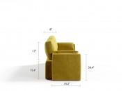 Royal Horizontal Queen 2 Seat Sofa