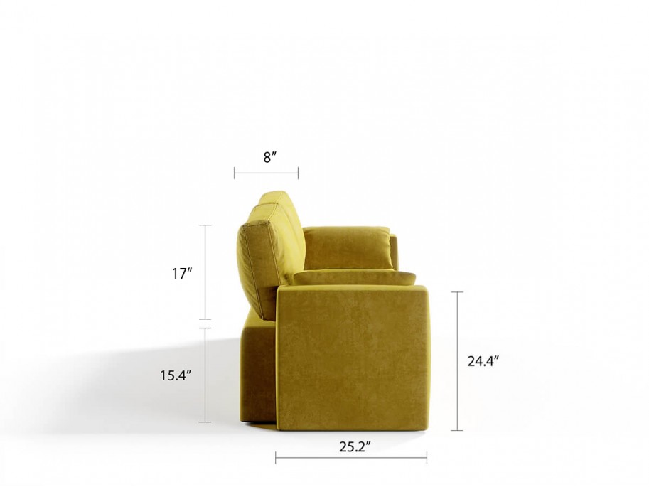 Royal Horizontal Queen 2 Seat Sofa