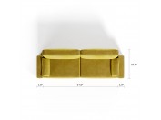 Royal Horizontal Queen 2 Seat Sofa