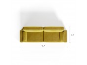Royal Horizontal Queen 2 Seat Sofa
