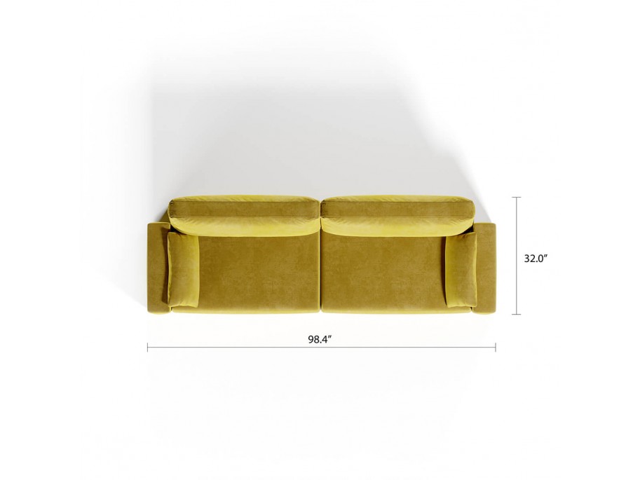 Royal Horizontal Queen 2 Seat Sofa