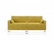 Royal Horizontal Queen 2 Seat Sofa