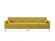 Royal Vertical Queen 4 Seat Sofa