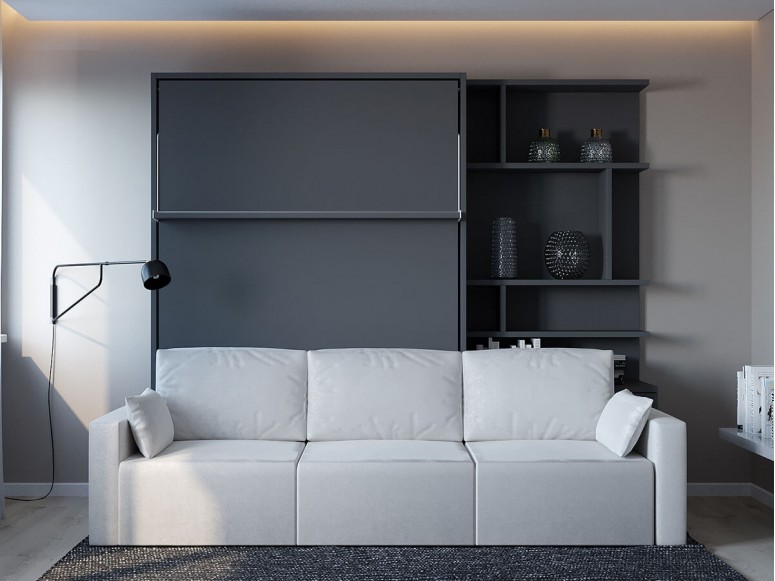 Ft. Lauderdale-styled bedroom with the Royal Queen Murphy bed.