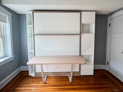 Royal Queen Wall Bed With Desk