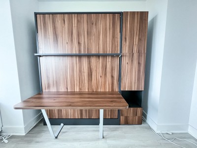 ROYAL Queen Wall Bed with Desk and Wardrobe