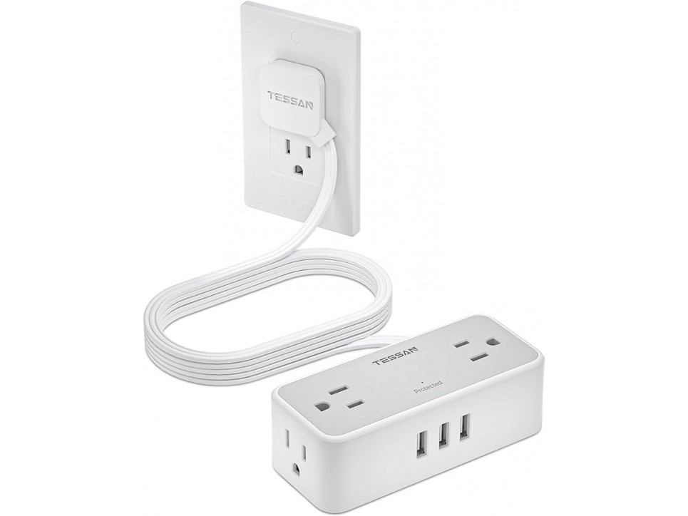 Ultra Thin Flat Plug Extension Cord 10 ft Ultra Thin Flat Plug Extension Cord 10 ft